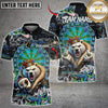 Maxcorners Darts Polar Bear King Crown Dartboard Graffiti Multicolor Customized Name, Team Name 3D Shirts