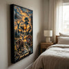 Maxcorners Moose Hunting Retro Sunset Forest Personalized Canvas Wall Art
