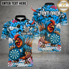 Maxcorners Darts Cool Rooster Dartboard Multicolor Customized Name, Team Name 3D Shirt