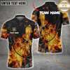 Maxcorners Fire Darts Jersey Multicolor Option Personalized Name, Team Name 3D Polo Shirt
