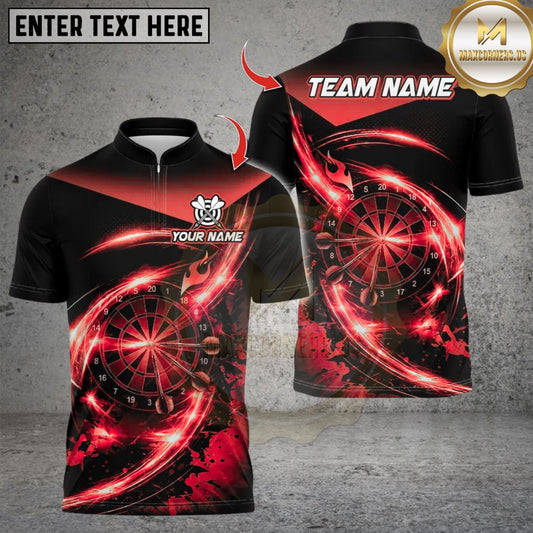 Maxcorners Lightning Darts Multicolor Customized Name, Team Name 3D Shirts