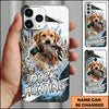 Maxcorners Duck Hunting German Shorthaired Pointer White Blue Water Splash Personalized Name 3D Phone Case - Yellow Labrador Retriever