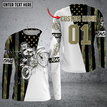 Maxcorners Motorcycle Adventure Personalized Name 3D Shirt