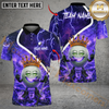 Maxcorners Fire King Golf Polo Customized Name, Team Name 3D Shirts (4 Colors)