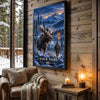 Maxcorners Wildlife Hunting Moose Bear Turkey Sunset Personalized Canvas Wall Art