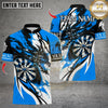 Maxcorners Darts Black Dragon Flame Multicolor Customized Name, Team Name 3D Shirts