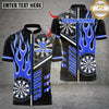 Maxcorners Darts Flaming Smoke Dart Design Multicolor Customized Name, Team Name 3D Shirts