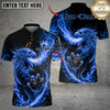 Maxcorners Bowling & Pins Flame Rising Phoenix Customized Name, Team Name 3D Shirt (4 Colors)