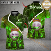 Maxcorners Fire King Golf Polo Customized Name, Team Name 3D Shirts (4 Colors)