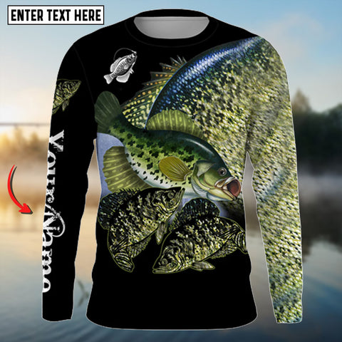 Maxcorners Crappie Fishing Customize Name 3D Shirt