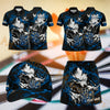 Maxcorners Darts Wolf Dartboard Flame Design Personalized Team Sportswear Set - Polo Shirt, Cap & Skorts