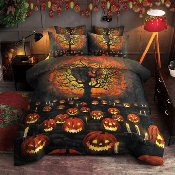 Maxcorners Ghastly Ghouls Halloween Bedding Set