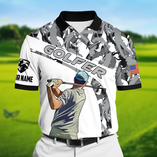 Max Corner Pride Premium Cool Golf Man, Golf Polo Shirts Multicolored Custom Name