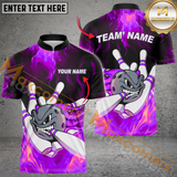 Maxcorners Funny Ball And Pins Bowling Team Jersey Multicolor Options Personalized Name, Team Name 3D Shirt