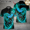Maxcorners Bowling & Pins Flame Rising Phoenix Customized Name, Team Name 3D Shirt (4 Colors)