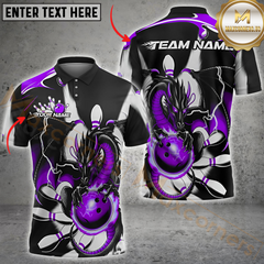 Maxcorners Inferno Dragon Bowling Jersey Multicolor Customized Name, Team Name 3D Shirts