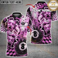 Maxcorners Billiard Ball 8 Pool Electric Theatrical Multicolor Options Personalized Name, Team Name 3D Shirt