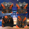 Maxcorners Bowling Flaming Bowling Ball Strike Design Personalized Team Sportswear Set - Polo Shirt, Cap & Skorts