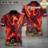 Maxcorners Death & Rebirth Phoenix 8 Ball Billiards Multicolor Customized Name, Team Name 3D Shirts