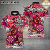 Maxcorners Darts Cool Rooster Dartboard Multicolor Customized Name, Team Name 3D Shirt