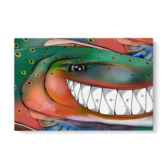 Maxcorners Trout fly fishing art Matte Canvas Rainbow trout fish wall art LM0101