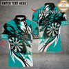 Maxcorners Darts Black Dragon Flame Multicolor Customized Name, Team Name 3D Shirts