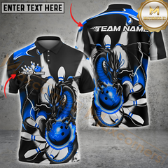 Maxcorners Inferno Dragon Bowling Jersey Multicolor Customized Name, Team Name 3D Shirts