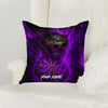 Maxcorners Darts Fire Wolf Lightning Multicolor Customized Name 3D Pillow