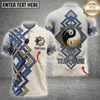 Maxcorners Yin Yang Eight Ball Geometric Patterned Pool Apparel Multicolor Customized Name, Team Name 3D Shirts