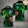 Maxcorners Reaper Power Swing Golf Polo Customized Name, Team Name 3D Shirts (4 Colors)
