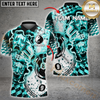 Maxcorners Billiard Yinyang Ball 8 & Ball 9 Electric Theatrical Multicolor Options Personalized Name, Team Name 3D Shirt