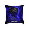 Maxcorners Darts Fire Wolf Lightning Multicolor Customized Name 3D Pillow
