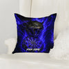 Maxcorners Darts Fire Wolf Lightning Multicolor Customized Name 3D Pillow