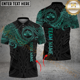 Maxcorners Bowling Tribal Tattoo Multicolor Customized Name, Team Name 3D Shirts