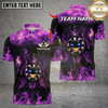 Maxcorners Funny Dartboard King Flame Crown Multicolor Customized Name, Team Name 3D Shirts
