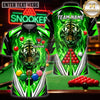 Maxcorners Pool Game Tops Tribal Pattern Billiards Multicolor Customized Name 3D Shirt