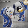 Maxcorners Yin Yang Eight Ball Dynamic Swirl Pool Jersey Multicolor Customized Name, Team Name 3D Shirts