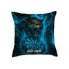 Maxcorners Darts Fire Wolf Lightning Multicolor Customized Name 3D Pillow