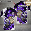 Maxcorners Darts Cute Panda Fighting Mascot Dartboard Lightning Texture Graphic Multicolor Customized Name, Team Name 3D Shirts