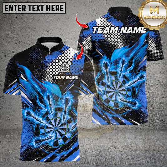Maxcorners Burning Dartboard Darts Multicolor Customized Name, Team Name 3D Shirts