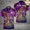 Maxcorners Bowling & Pins Graffiti Street King Pins Customized Name, Team Name 3D Shirt (4 Colors)