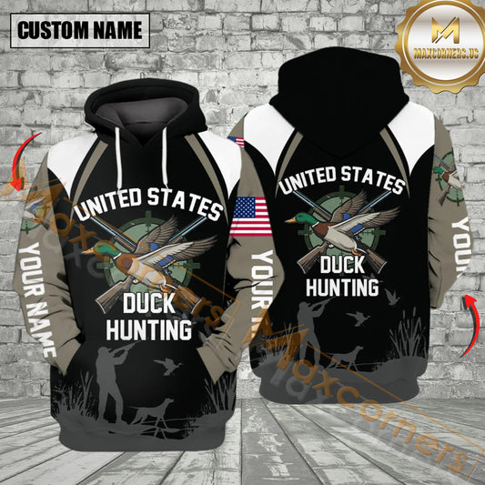 Maxcorners United States Duck Hunting All Over Print Shirt Best Gift For Hunter
