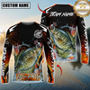 Maxcorners Fishing Fire Touch Custom Name & Team Name 3D Shirts