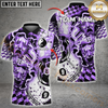Maxcorners Billiard Yinyang Ball 8 & Ball 9 Electric Theatrical Multicolor Options Personalized Name, Team Name 3D Shirt