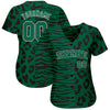Maxcorners Custom 3D Pattern Design Leopard Skin Zebra Stripe Authentic Baseball Jersey LM2605