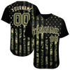 Maxcorners Custom Royal White-Red 3D American Flag Premium Baseball Jersey LM0210