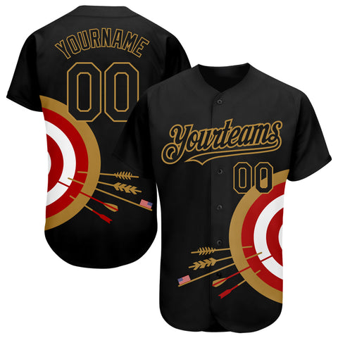 Maxcorners Dart Board Target 3D Pattern Design Baseball Jersey 3D Shirt