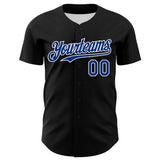 Maxcorners Custom Black Royal Red-White 3D Patriotic American Flag Premium Baseball Jersey LM0210