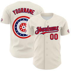 Maxcorners Custom Black Fire Red-Royal 3D Patriotic American Flag And Muscle Car Premium Baseball Jersey LM0210