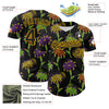 Maxcorners Custom Black Gold 3D Pattern Design Mardi Gras Shrove Tuesday Premium Baseball Jersey LM0210